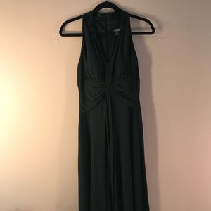 Black halter top dress